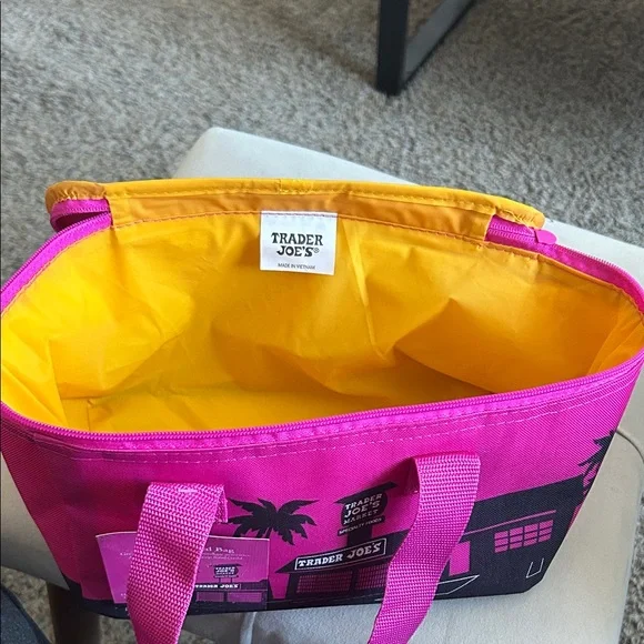 Trader Joe's Pink Insulated Bag - Picture 4 of 4